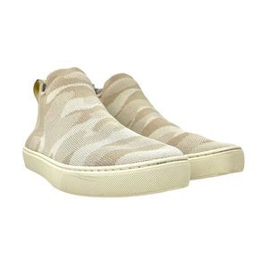 Rothy’s Beige Sand Camo Chelsea Boots Size 9.5